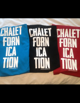 Chaletfornication - Courchevel tshirt