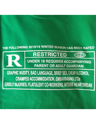 Ski season warning - Courchevel tshirt