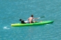 Dog & man in canoe, Natives Tignes weekend - Courchevel Enquirer